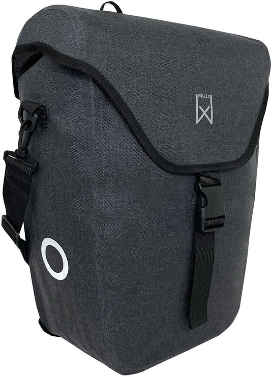 Willex enkele fietstas - 21l - grijs - 100% waterdicht