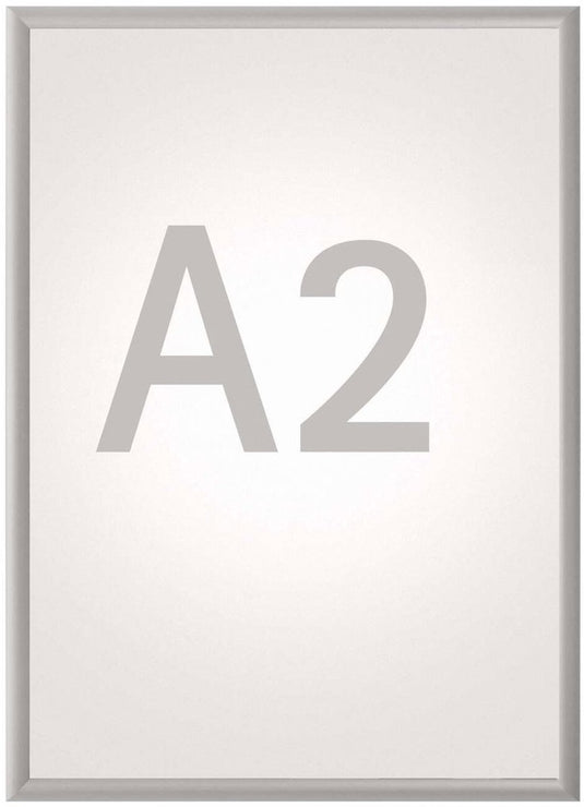 Maul standard klapbare wissellijst - a2 - zilver - aluminium - 1 stuk - 1.2 x 62.5 x 45 cm -