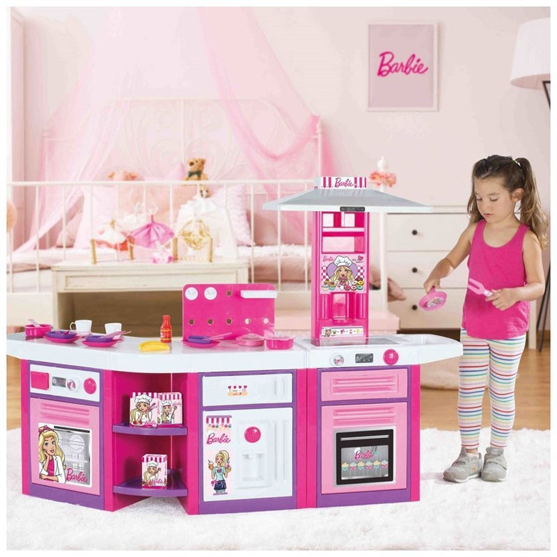Afbeelding laden in galerijviewer, Dolu barbie speelkeuken + geluid roze
