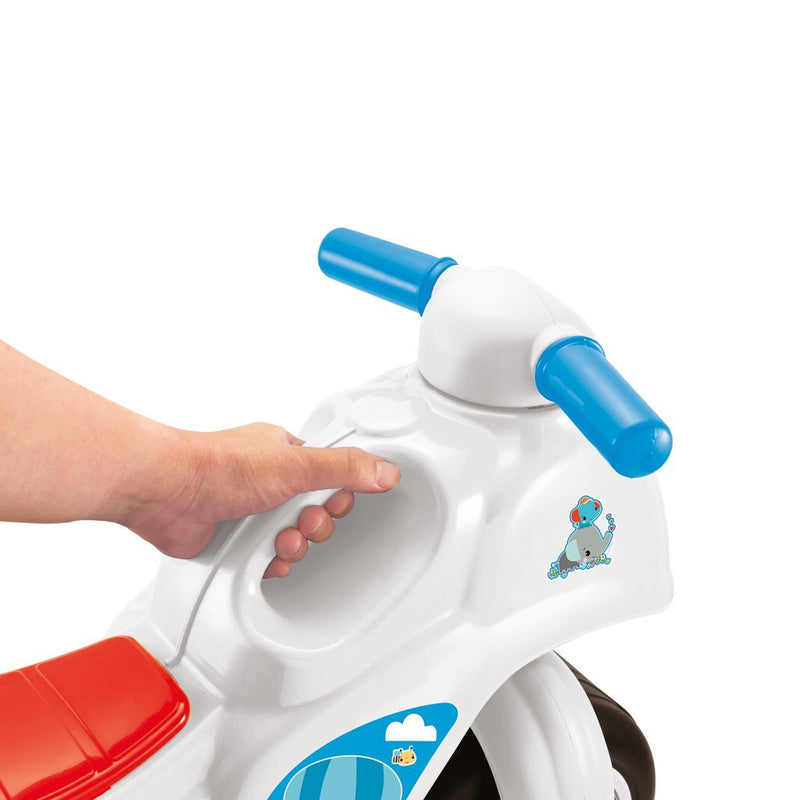 Afbeelding laden in galerijviewer, Dolu fisher price loopmotor wit blauw rood

