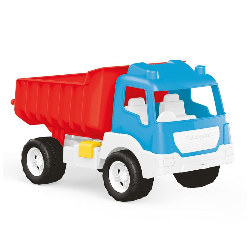 Afbeelding laden in galerijviewer, Dolu fisher price kiepwagen wit blauw rood
