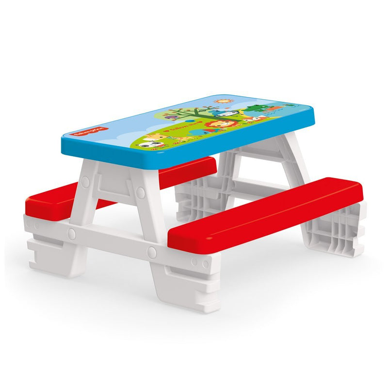 Afbeelding laden in galerijviewer, Dolu fisher price picknicktafel rood wit blauw
