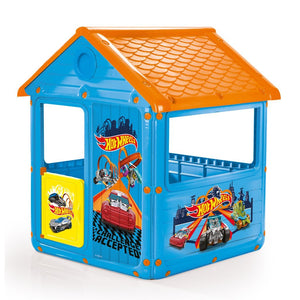 Dolu hot wheels speelhuis 125x100x104 cm blauw oranje