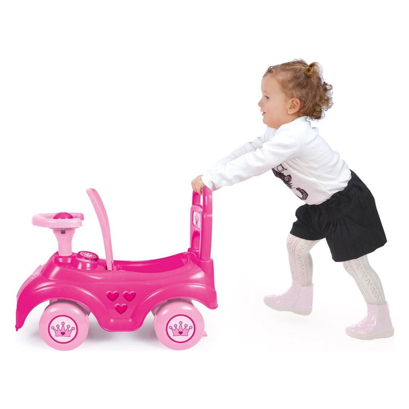 Afbeelding laden in galerijviewer, Dolu eenhoorn loopauto + toeter 49x20x37 cm roze
