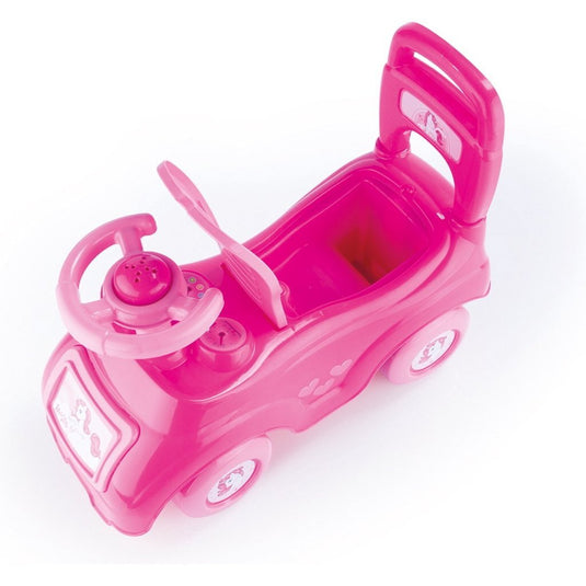 Dolu eenhoorn loopauto + toeter 49x20x37 cm roze