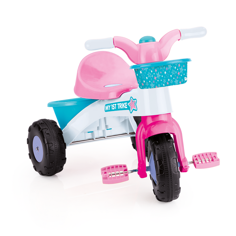 Afbeelding laden in galerijviewer, Dolu my first trike kinder driewieler roze wit blauw
