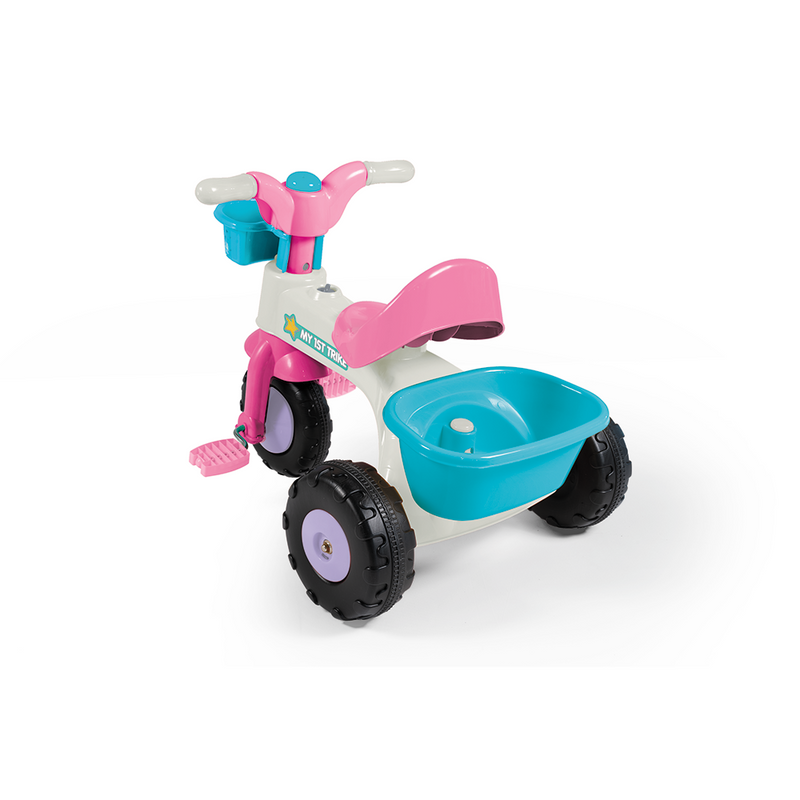 Afbeelding laden in galerijviewer, Dolu my first trike kinder driewieler roze wit blauw
