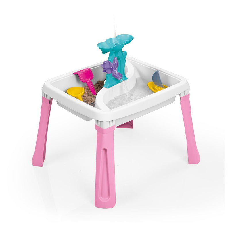 Afbeelding laden in galerijviewer, Dolu zand-watertafel + accessoires roze wit
