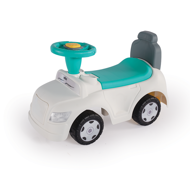 Afbeelding laden in galerijviewer, Dolu step car 2in1 loopauto loopwagen wit blauw
