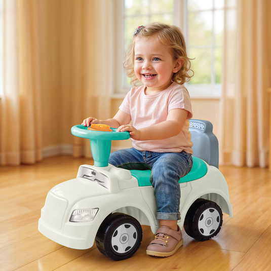 Dolu step car 2in1 loopauto loopwagen wit blauw