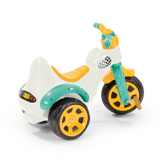 Dolu super-bike driewieler wit blauw geel