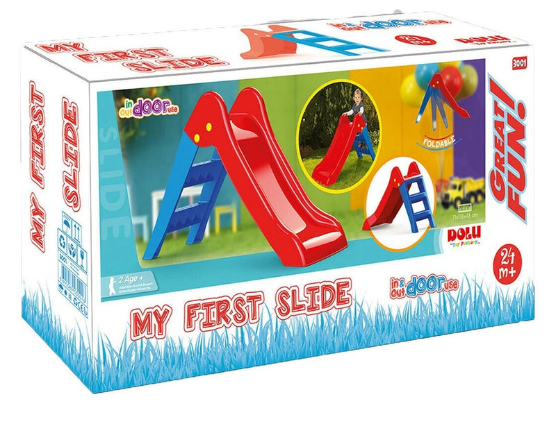 Afbeelding laden in galerijviewer, Dolu glijbaan 70x111x47cm blauw rood
