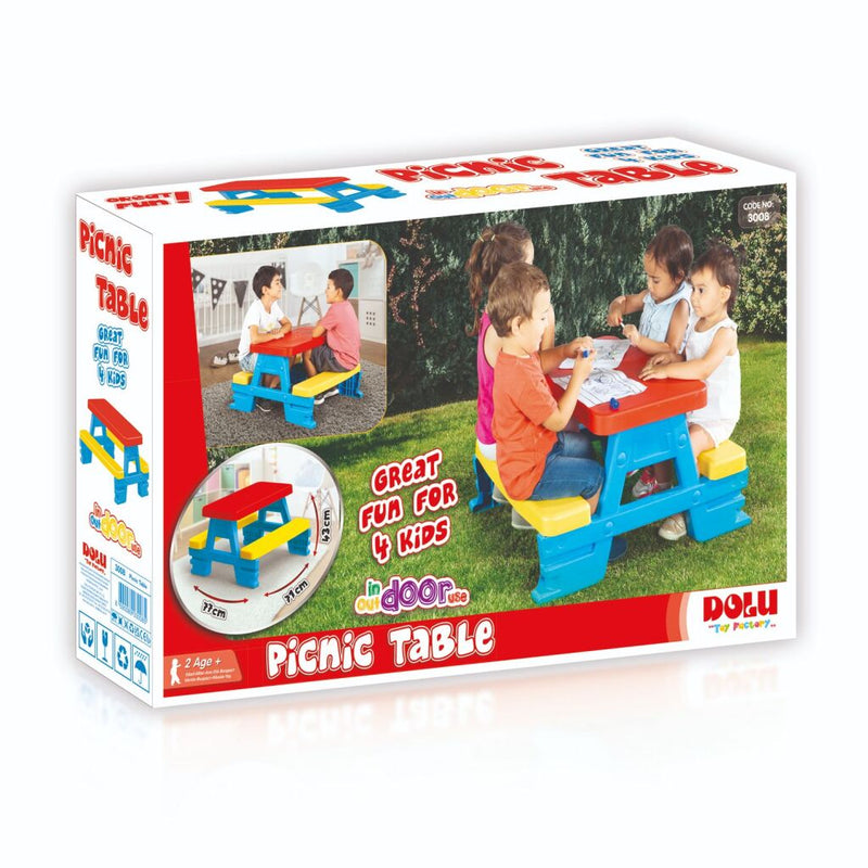 Afbeelding laden in galerijviewer, Dolu picknicktafel 43x77x71 cm
