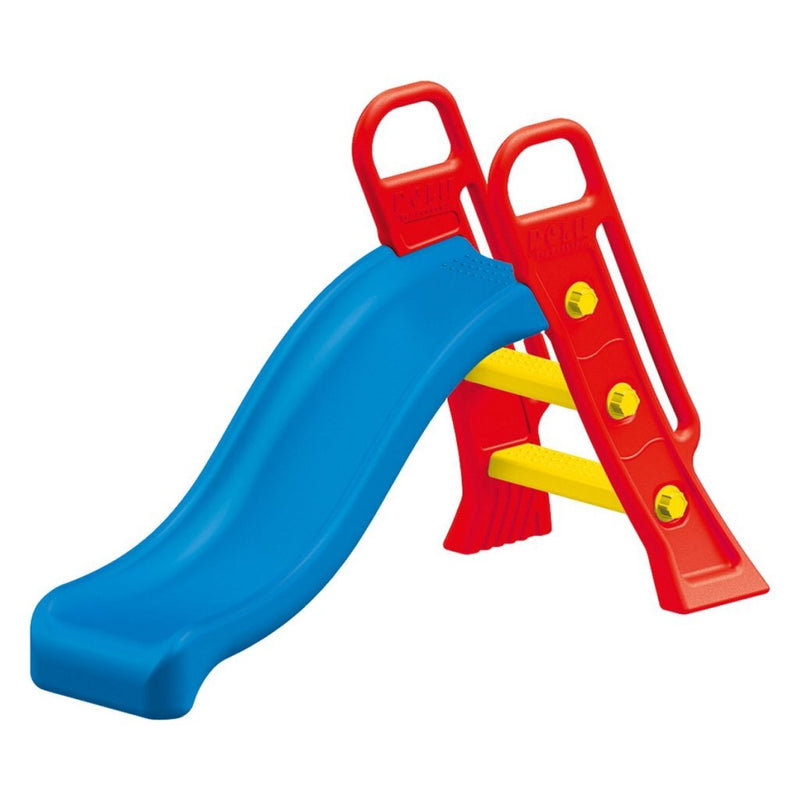 Afbeelding laden in galerijviewer, Dolu junior glijbaan 60.5x135x90cm blauw rood
