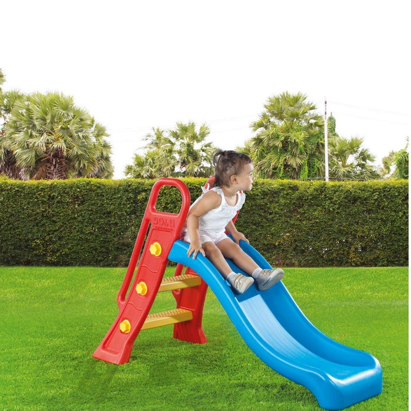Afbeelding laden in galerijviewer, Dolu junior glijbaan 60.5x135x90cm blauw rood

