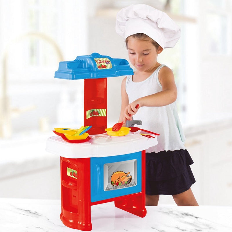 Afbeelding laden in galerijviewer, Dolu chef #039;s kitchen speelgoedkeuken 19-delig
