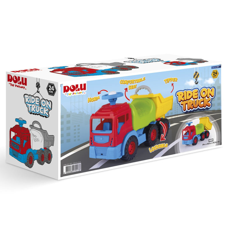 Afbeelding laden in galerijviewer, Dolu 7017 ride on dumptruck loopauto
