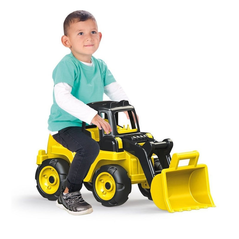 Afbeelding laden in galerijviewer, Dolu max power bulldozer loopauto 36x72x31 cm geel zwart
