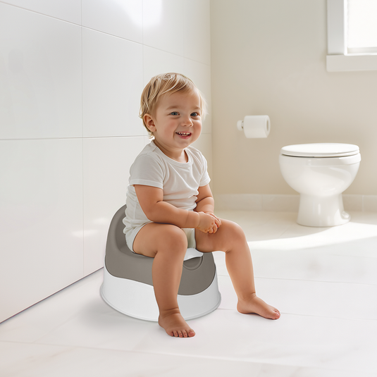 Dolu my first wc leerpotje stone gray