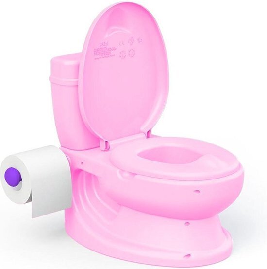 Afbeelding laden in galerijviewer, Dolu Dolu Educatief Kinder Toilet met Geluid Roze
