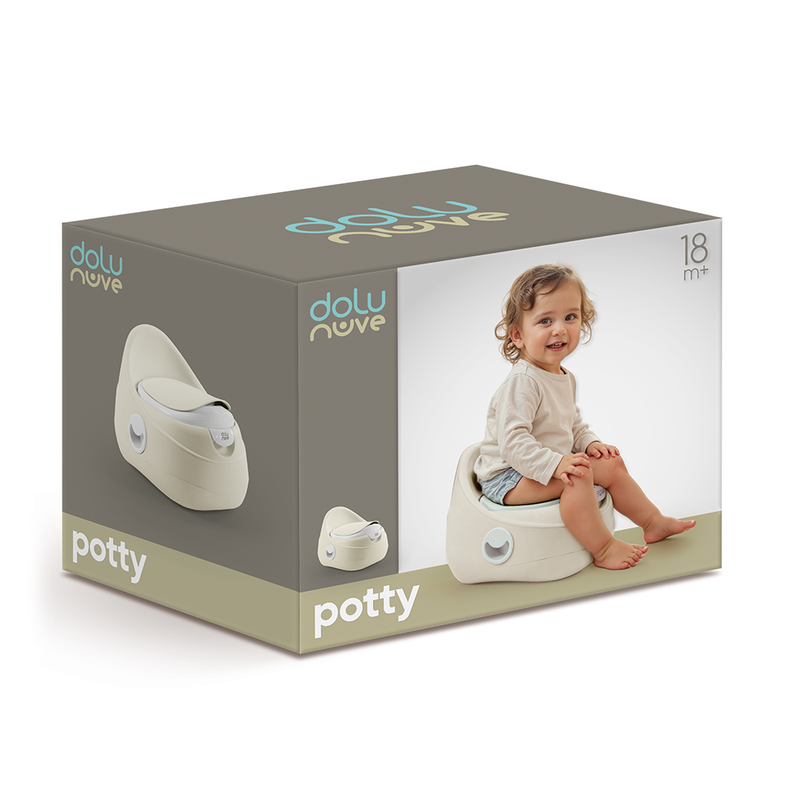 Afbeelding laden in galerijviewer, Dolu my size potty relax beige kindertoilet
