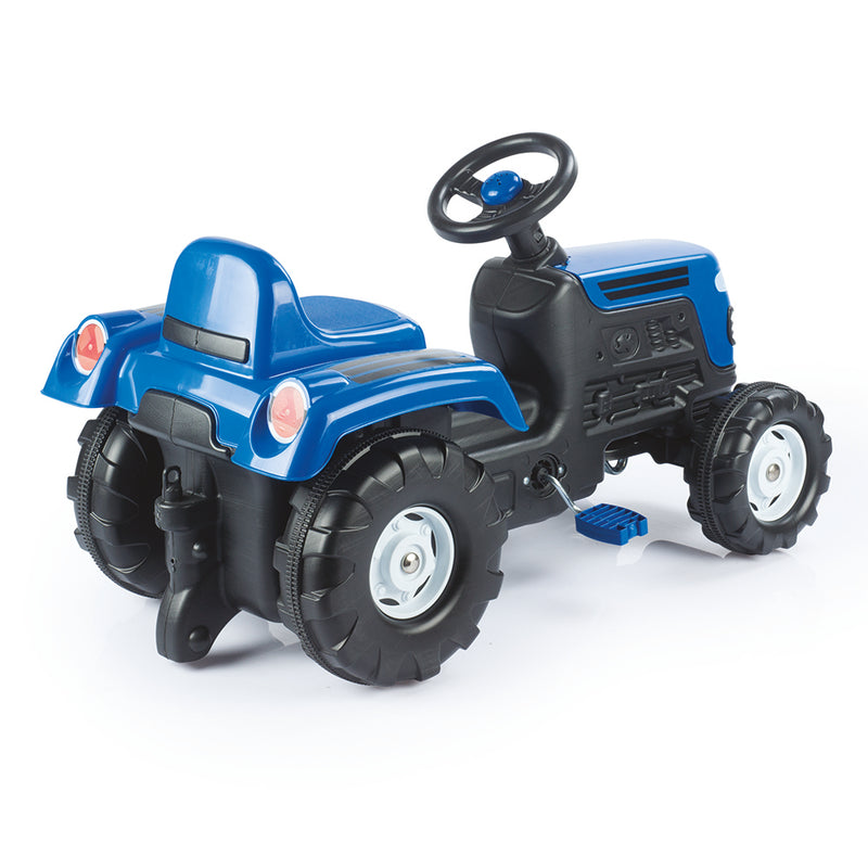 Afbeelding laden in galerijviewer, Dolu traptractor met claxon blauw zwart???????
