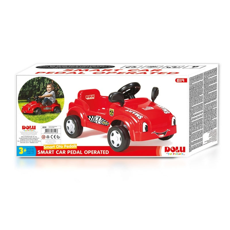 Afbeelding laden in galerijviewer, Dolu smart car trapauto 42x79x49 cm rood
