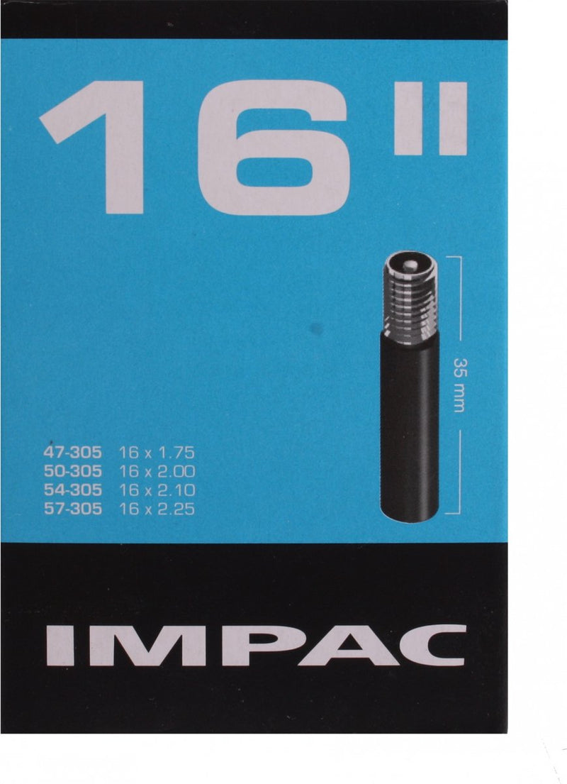 Afbeelding laden in galerijviewer, Impac Binnenband (by Schwalbe) AV16 16x1.75 2.35 ETRTO 47 57-305, Ventiel:Schrader auto 35mm

