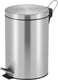 V-part - pedaalemmer 20 liter - stainless steel - mat rvs - prullenbak
