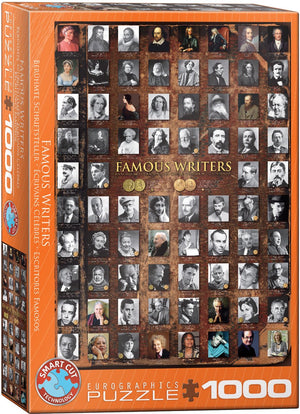 Eurographics - bekende schrijvers [famous writers] - 1000 stukjes 48×68cm (b×h) - legpuzzel