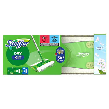Swiffer vloerreiniger starterkit 12-delig met 8 droge en 3 natte doekjes