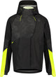 Agu commuter - regenjas - heren - m - zwart - poray 10.000 - hi-vis neon - reflecterende mistprint - waterdicht - winddicht