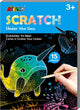 Avenir scratch art boek mini a6 - diep in de zee - 15 pagina's - 3 jaar