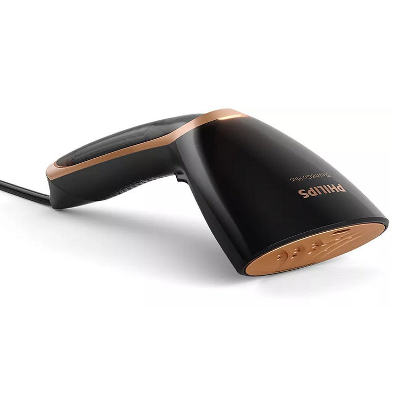 Afbeelding laden in galerijviewer, Philips gc362 80 steam and go kledingstomer zwart goud
