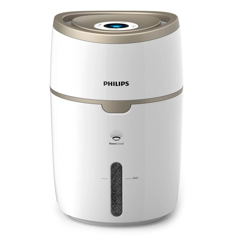 Afbeelding laden in galerijviewer, Philips hu4816 10 series 2000 luchtbevochtiger 4l wit champagne
