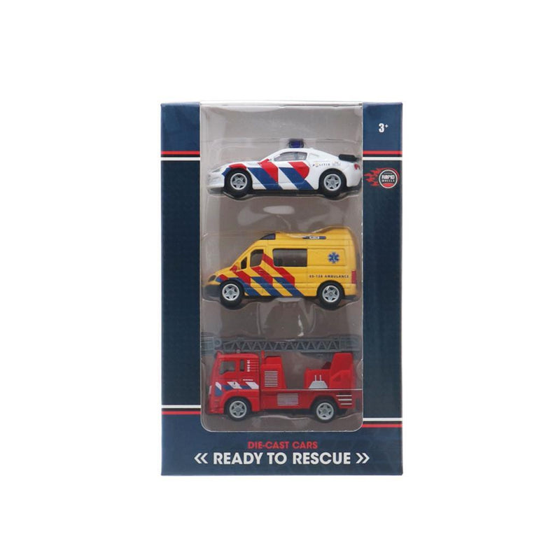 Afbeelding laden in galerijviewer, Rapid whee rapid whee die-cast hulpdienstvoertuigen 3-delig
