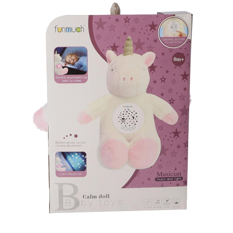 Afbeelding laden in galerijviewer, Overige merken knuffelprojector unicorn + licht en geluid
