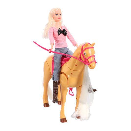 Overige merken pop met echt lopend paard speelset