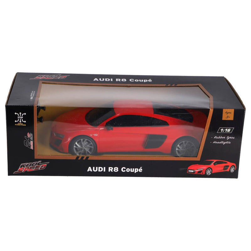 Afbeelding laden in galerijviewer, Kool speed rc audi r8 v10 coup eacute; 1:16 + licht rood
