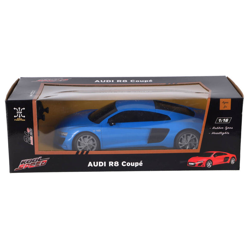 Afbeelding laden in galerijviewer, Kool speed rc audi audi r8 v10 coup eacute; 1:16 + licht blauw
