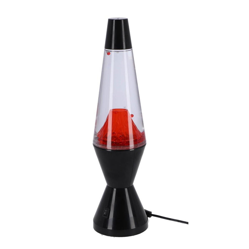 Afbeelding laden in galerijviewer, Merkloos lava lamp vulkaan zwart rood
