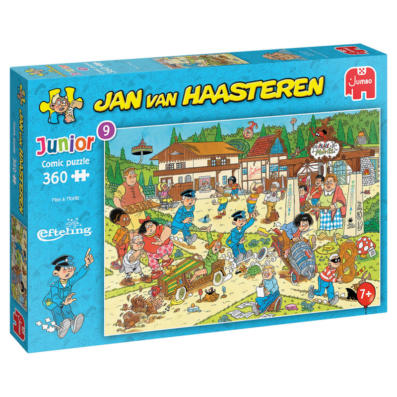 Afbeelding laden in galerijviewer, Jumbo puzzel 360 st. jvh junior max en moritz in de efteling
