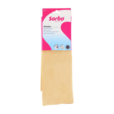 Sorbo natuurzeem large - 35x52 cm - echt schapenleer - zeem voor auto, ramen en spiegels