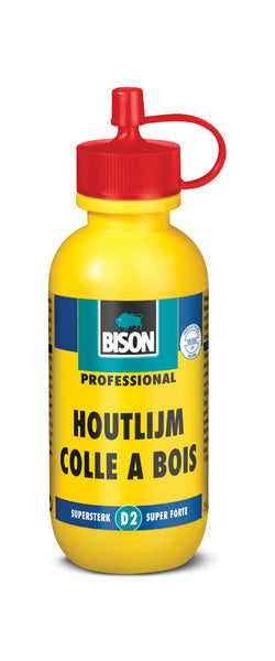 Bison originele houtlijm 75 gram - hoogwaardige, vochtbestendige witte houtlijm, droogt transparant op, oplosmiddelvrij, overschilderbaar, d2, sterker dan hout
