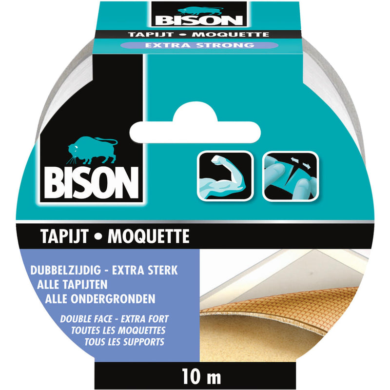 Afbeelding laden in galerijviewer, Bison tapijt tape extra sterk 10m x 5cm dubbelzijdig

