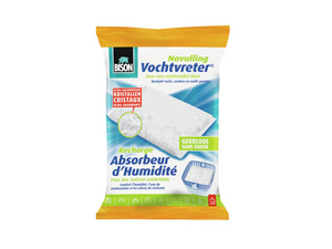 Bison vochtvreter® navulzak neutraal 450 g, geschikt voor vochvreter®, bestrijd hoge luchtvochtigheid, geen batterij nodig, ook geschikt voor caravans en campers