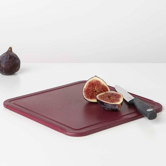 Brabantia tasty+ snijplank 25x0.8x25 cm aubergine rood