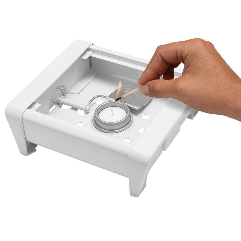 Afbeelding laden in galerijviewer, Brabantia Brabantia Rechaud Schotelwarmer met 1 Kaarsje Zwart
