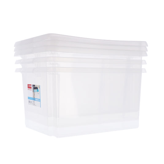 Sunware nesta opbergboxen 32l 3 stuks wit transparant