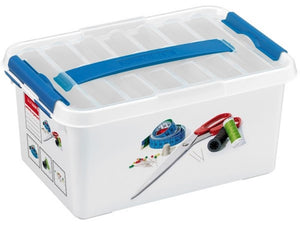 Sunware q-line naaidoos 6l met inzet - 30x20x14.5 cm - zonder inhoud